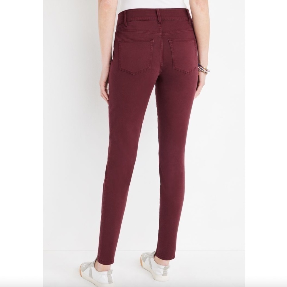 Maurices Burgundy Skinny Jeans